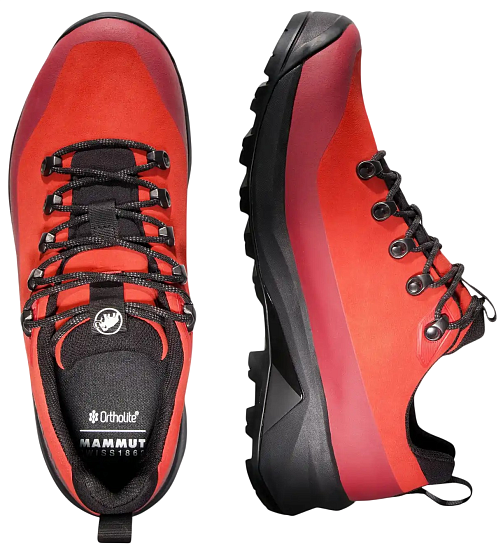 Ботинки мужские Mammut Ducan III Low Lth Gtx Mammut Red/Black - Фото 5 большая