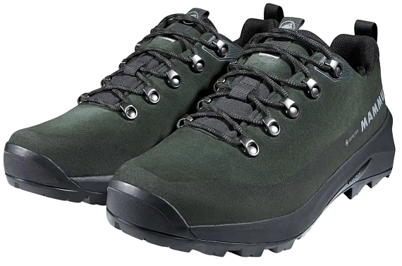 Ботинки мужские Mammut Ducan III Low Lth Gtx Gabbro/Black - Фото 4 большая