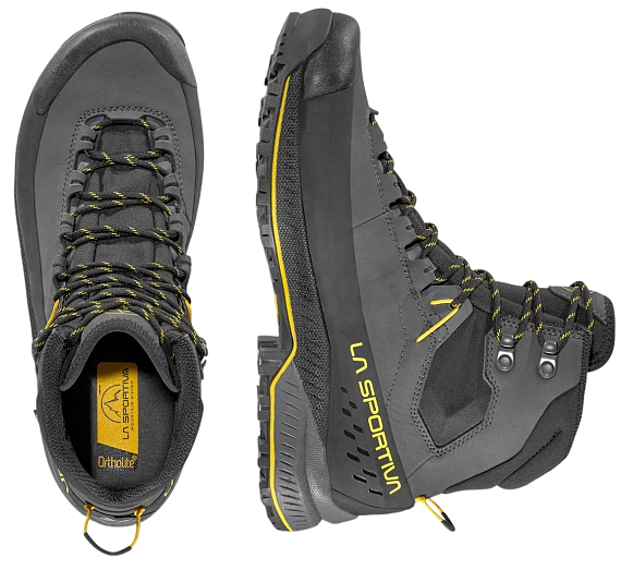 Ботинки мужские La Sportiva TX5 Evo Mid Gtx Carbon/Yellow - Фото 3 большая