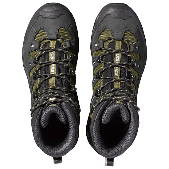 Ботинки мужские Salomon Quest 4D 2 GTX Iguana Green/Asphalt/Dark Titanium - Фото 2 большая