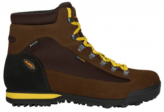 Ботинки мужские AKU Slope Micro Gtx Darkbrown/Mustard - Фото 1 большая