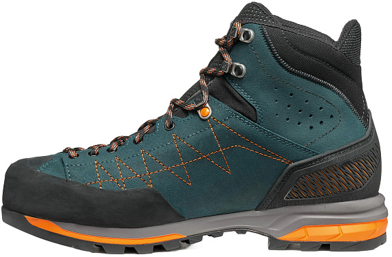 Ботинки мужские Scarpa Zodiac Trk Gtx Petrol/Rust Orange - Фото 2 большая