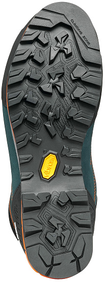 Ботинки мужские Scarpa Zodiac Trk Gtx Petrol/Rust Orange - Фото 4 большая