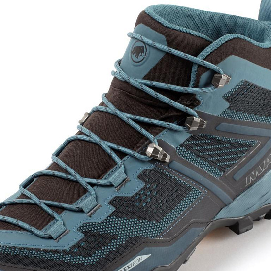 Ботинки мужские Mammut Ducan Mid GTX Black/Light Poseidon - Фото 3 большая