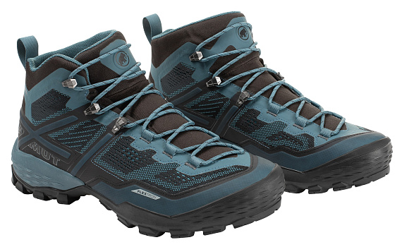 Ботинки мужские Mammut Ducan Mid GTX Black/Light Poseidon - Фото 6 большая