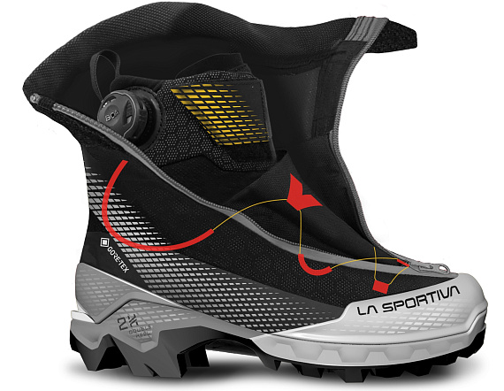 Ботинки La Sportiva Aequilibrium Top Gtx Black/Yellow - Фото 6 большая