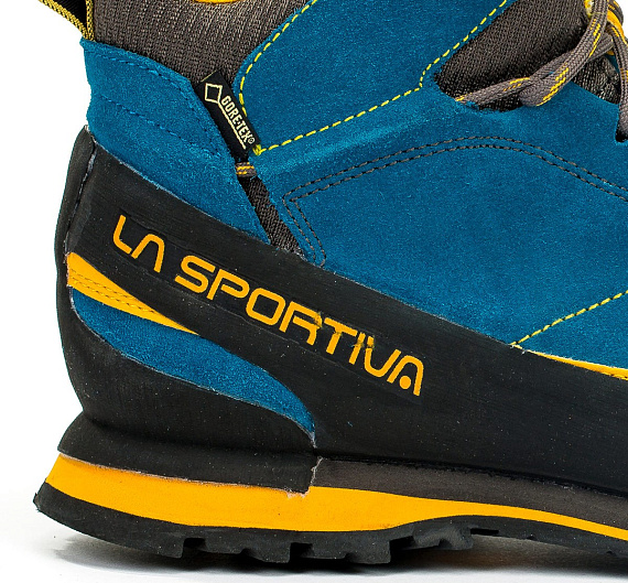 Ботинки La Sportiva Boulder X Mid Gtx Blue/Yellow - Фото 7 большая