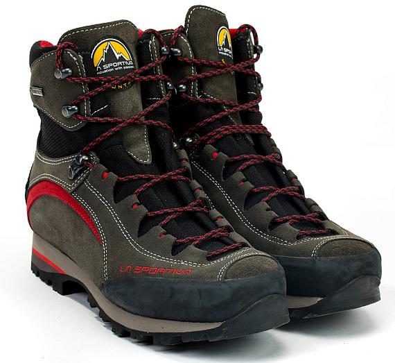 Ботинки мужские La Sportiva Trango Trek Micro Evo GTX Anthracite/Red - Фото 2 большая