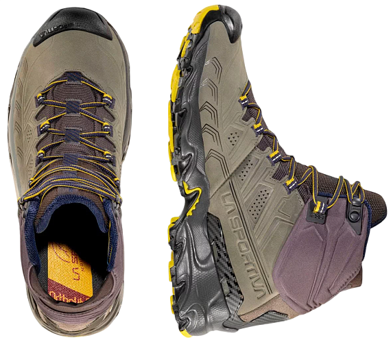 Ботинки мужские La Sportiva Ultra Raptor II Mid Leather GTX Clay/Night Blue - Фото 4 большая