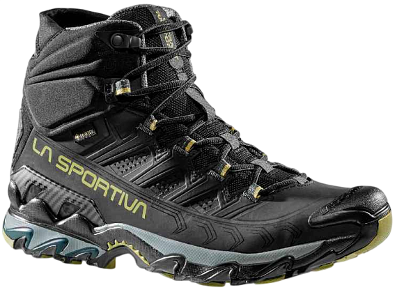 Ботинки мужские La Sportiva Ultra Raptor II Mid Leather Wide GTX Black/Cedar - Фото 2 большая