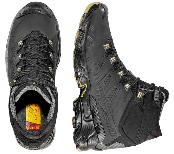 Ботинки мужские La Sportiva Ultra Raptor II Mid Leather Wide GTX Black/Cedar - Фото 3 большая