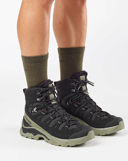 Ботинки мужские Salomon Quest 5 Gtx Black/Deep Lichen Green/Black - Фото 5 большая