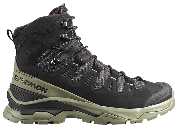 Ботинки мужские Salomon Quest 5 Gtx Black/Deep Lichen Green/Black - Фото 1 большая