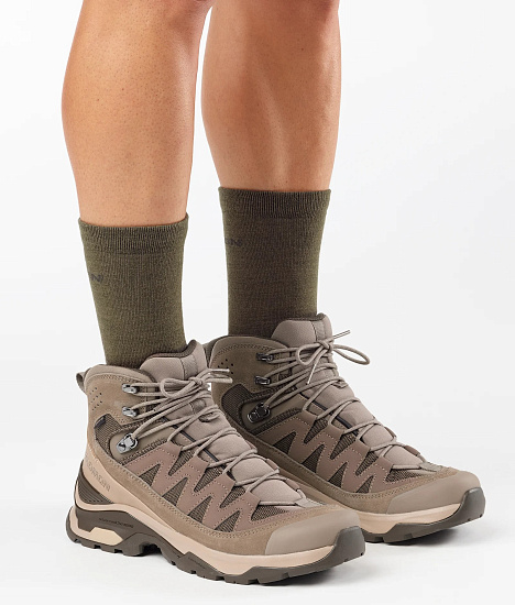 Ботинки мужские Salomon Quest Echo Gtx Walnut/Deserttan/Blackolive - Фото 4 большая