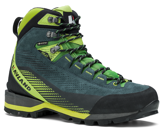 Ботинки мужские Kayland Grand Tour Gtx Grey/Lime - Фото 2 большая