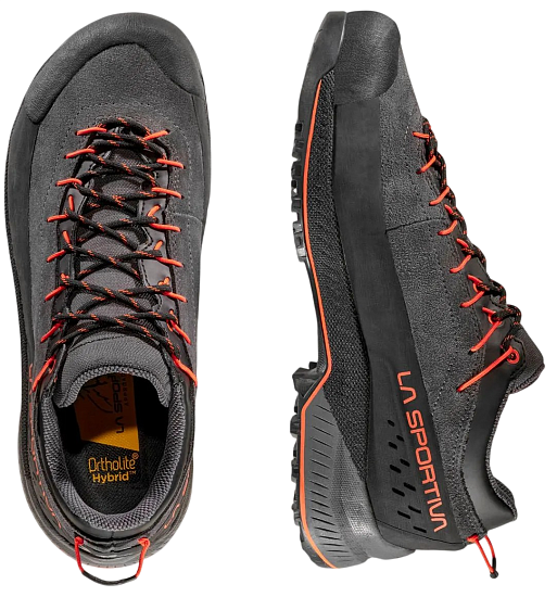 Ботинки мужские La Sportiva TX4 Evo Gtx Carbon/Cherry Tomato - Фото 4 большая