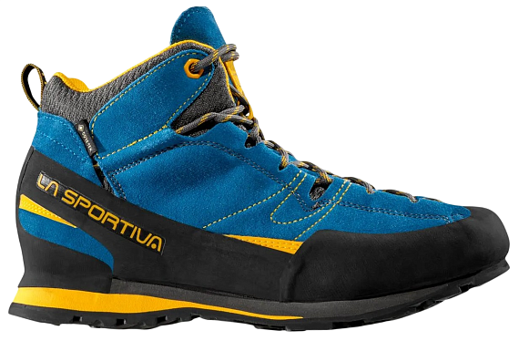 Ботинки La Sportiva Boulder X Mid Gtx Blue/Yellow - Фото 1 большая