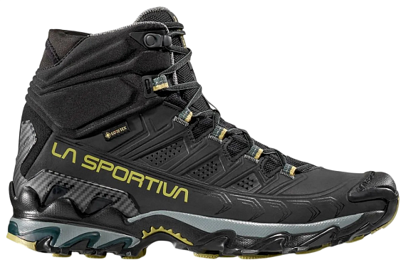 Ботинки мужские La Sportiva Ultra Raptor II Mid Leather Wide Gtx Black/Cedar - Фото 1 большая