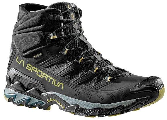 Ботинки мужские La Sportiva Ultra Raptor II Mid Leather Wide Gtx Black/Cedar - Фото 2 большая