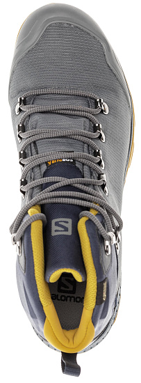 Ботинки мужские Salomon Outback 500 Gtx Quiet Shade/Navy Blazer - Фото 4 большая