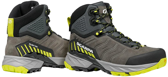 Ботинки Scarpa Rush Trk Gtx Titanium/Lime - Фото 2 большая