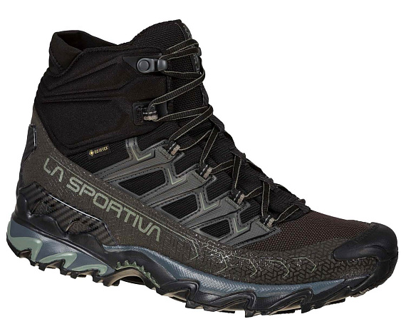 Ботинки мужские La Sportiva Ultra Raptor II Mid Wide Gtx Black/Clay - Фото 2 большая