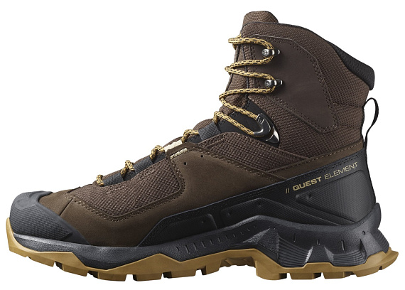 Ботинки мужские Salomon Quest Element Gtx Dlciso/Black/Dull Gold - Фото 4 большая