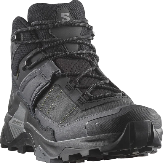 Ботинки мужские Salomon X Ultra 5 Mid Gtx Black/Asphalt/Castlerock - Фото 4 большая