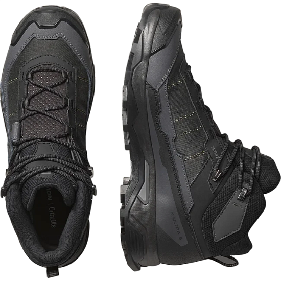 Ботинки мужские Salomon X Ultra 5 Mid Gtx Black/Asphalt/Castlerock - Фото 2 большая