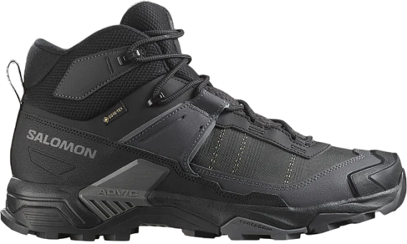 Ботинки мужские Salomon X Ultra 5 Mid Gtx Black/Asphalt/Castlerock - Фото 1 большая