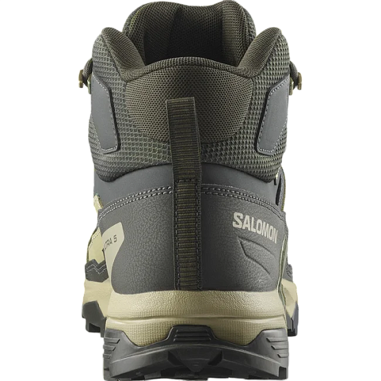 Ботинки мужские Salomon X Ultra 5 Mid Gtx Peat/Gray Green/Blue Nights - Фото 6 большая