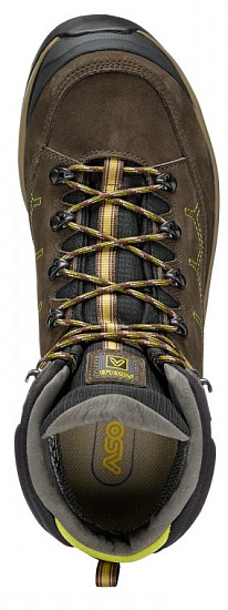Ботинки мужские Asolo Falcon Evo Nbk Gv Mm Dark Brown/Lime - Фото 7 большая