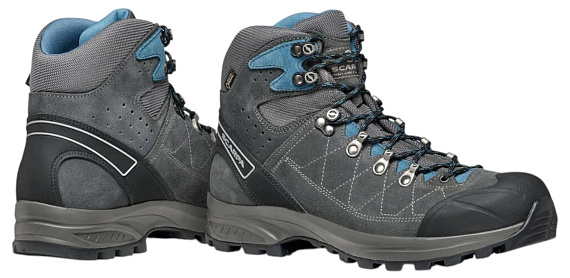 Ботинки мужские Scarpa Kailash Trek Gtx Wide Shark/Gray/Lake Blue - Фото 7 большая