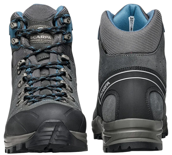 Ботинки мужские Scarpa Kailash Trek Gtx Wide Shark/Gray/Lake Blue - Фото 4 большая