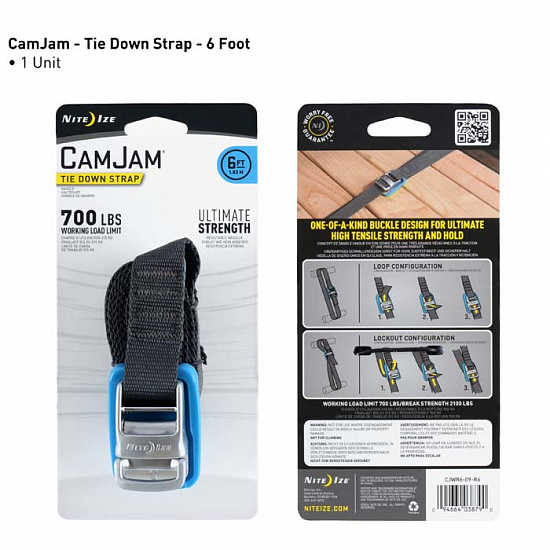Такелажное крепление Nite Ize CamJam Tie Down Straps 6 - Фото 2 большая