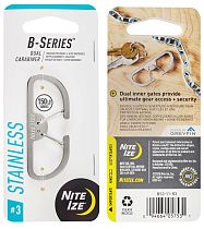 Карабин Nite Ize B-Series Dual #3 Стальной