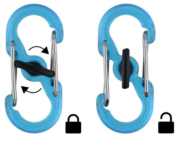 Брелок Nite Ize KeyRing Locker - Фото 2 большая