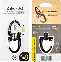 Карабин с блокировкой Nite Ize S Biner 360 3 Черный