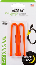 Гибкие стяжки Nite Ize Gear Tie 6" (2шт) Orange