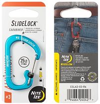 Карабин Nite Ize SlideLock Aluminum #3 Blue