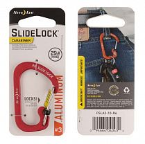 Карабин Nite Ize SlideLock Aluminum #3 Red