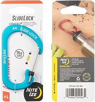 Карабин Nite Ize SlideLock Aluminum #4 Blue