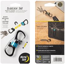 Карабин Nite Ize SlideLock 360° Blue