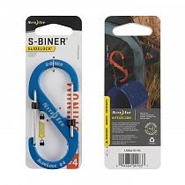 Карабин Nite Ize S-Biner® SlideLock® Aluminum #4 Blue