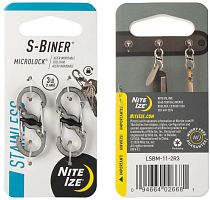 Карабин Nite Ize S-Biner MicroLock (2шт) Steel 