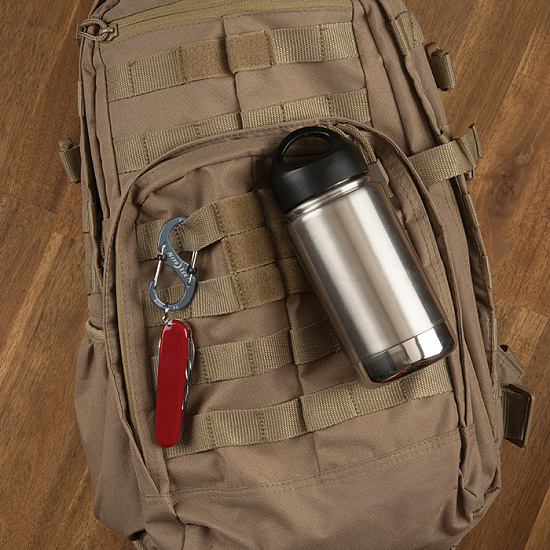 Карабин Nite Ize S-Biner® SlideLock® Aluminum #3 Orange - Фото 4 большая