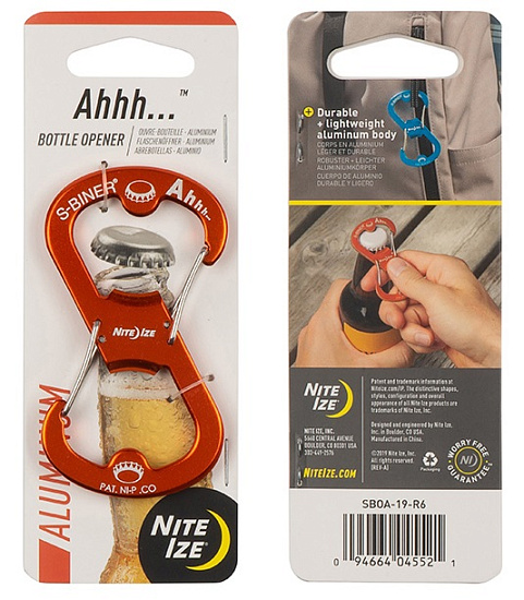 Брелок для ключей Nite Ize Ahhh Aluminum Bottle Opener Orange - Фото 1 большая