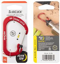 Карабин Nite Ize SlideLock Aluminum #4 Red