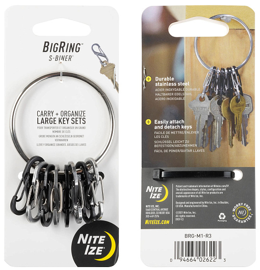 Брелок для ключей Nite Ize BigRing Steel - Фото 1 большая
