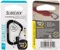 Карабин Nite Ize SlideLock Stainless Steel #2 Black